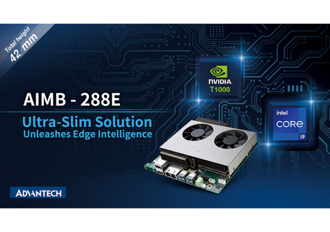 Foto Advantech lanza la AIMB-288E con NVIDIA Quadro GPU para acelerar el despliegue de inteligencia de perímetro.